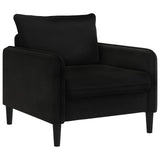 XL Armchair Black Velvet 42043548