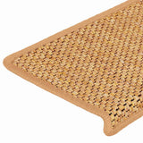 Stair Mats Self-adhesive Sisal-Look 15 pcs 65x21x4 cm Sisal 326889