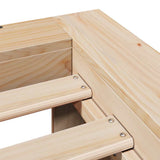 Bed Frame without Mattress 150x200 cm King Size Solid Wood Pine 3308996