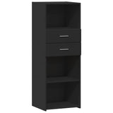 Highboard Black 45x42.5x124 cm Engineered Wood 846167