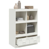 Highboard White 67x39x95 cm Steel 841804