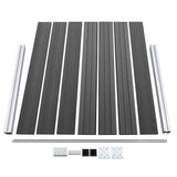 Fence Panel Set WPC 353x146 cm Black 3070459