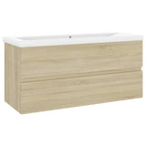 Sink Cabinet with Built-in Basin Sonoma Oak Engineered Wood 3071570