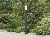 Bollard Light with Sensor&Outlet 110 cm Black IP44 4006093