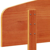 Headboard Wax Brown 120 cm Solid Wood Pine 842513