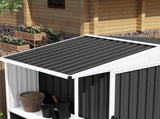 Set of 12 Corrugated Steel Roof Sheet Panels - Black T3398P377584
