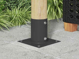 Round Ground Anchor 12 pcs Anthracite 15 x 15 x 15 cm Metal 42030127