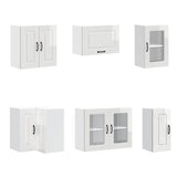 11 Piece Kitchen Cabinet Set "Kalmar" Gloss White Engineered Wood 3314883