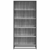 Bookcase Grey Sonoma 80.5x35x170.5 cm Engineered Wood 3300858