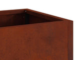 Raised Garden Planter Rusty 60 x 26 x 45 cm Weathering Steel 865889