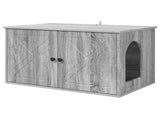 Cat House Grey Sonoma 85 x 55 x 50 cm Engineered Wood 8000731