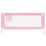 Toddler Safety Bed Rail Pink 200x25 cm Fabric 10206