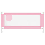 Toddler Safety Bed Rail Pink 200x25 cm Fabric 10206