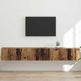 TV Wall Cabinet Wall-mounted 2 pcs Old Wood 98 x 31 x 29.5 cm 892246