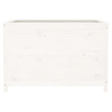 Garden Raised Bed White 119.5x82.5x78 cm Solid Wood Pine 825311