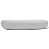Bathroom Basin with Mixer Tap Ceramic Oval White 275496