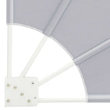 Balcony Privacy Screen 115 x 115 cm Polyester Grey 42000941
