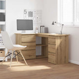 Corner Desk Artisan Oak 145x100x76 cm Engineered Wood 855963