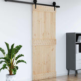 Door NARVIK Natural 90 x 210 cm Solid Pine Wood 42047085
