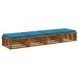 4-Piece Seat Cushions SOEST 4 pcs 100% Polyester Light Blue 945092