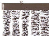 Fly Curtain Brown and Beige 100x200 cm Chenille 377373