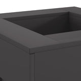 Fire Pit Black 60 x 60 x 30 cm Steel 858954