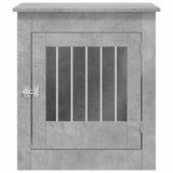 Dog Crate Furniture Concrete Grey 64.5x80x71 cm Engineered Wood 838333