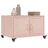 Coffee Table Pink 68x50x43.5 cm Steel 846687