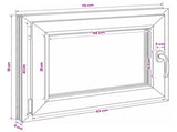 Basement Window RISOR 70 x 50 cm PVC and Glass 42047819