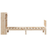 ZNTS Bookcase Bed without Mattress 90x200cm Solid Wood Pine 3322686