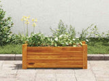 Garden Raised Bed Acacia Wood 50x25x25 cm 42565