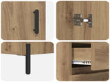 Highboard Artisan Oak 69.5 x 32.5 x 180 cm Engineered Wood 3416056