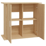 Aquarium Stand Sonoma Oak 81x36x73 cm Engineered Wood 833602