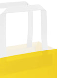 Paper Bags 250 pcs with Handles Yellow 32x17x25 cm 4102013