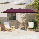 Umbrella Bordeaux Red 372 x 198 x 243 cm 42003381