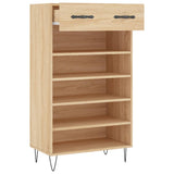 Shoe Cabinet Sonoma Oak 60x35x105 cm Engineered Wood 829607