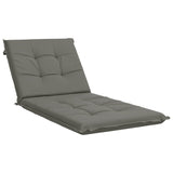 Sunlounger Cushion GEMERT 100% Polyester Grey 190 x 90 x 9 cm 947466