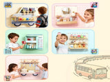 Wooden Busy Board, 5 in 1 Activity Wall Panels for Kids 3 Years, for Daycare, Playroom, Home T3398P422171