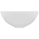 146965 Luxury Bathroom Basin Round Matt White 32,5x14 cm Ceramic