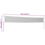Volleyball Net Yellow and Black 823x244 cm PE Fabric 93744