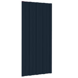 Roof Panels 36 pcs Galvanised Steel Anthracite 100x45 cm 317216