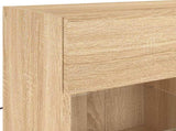 TV Wall Cabinet with LED Lights Sonoma Oak 78,5x30x60,5 cm 837101