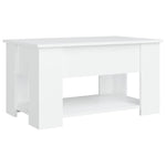 Coffee Table White 79x49x41 cm Engineered Wood 809710