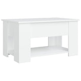 Coffee Table White 79x49x41 cm Engineered Wood 809710