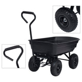 Garden Tipping Hand Cart 300 kg 75L Black 92579
