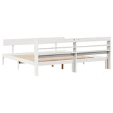 Bed Frame without Mattress White 180x200 cm Super King Solid Wood Pine 3306626
