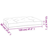 Pallet Cushions 5 pcs Leaf Pattern Fabric 360795