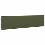 Lawn Edgings 10 pcs Olive Green 25x103 cm Cold-rolled Steel 860169