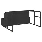 Poolside Float Storage Black 110x100x57 cm Poly Rattan 4104088