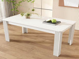 4 Seater Dining room table, MDF Wood Rectangle Modern Dining,Room Furniture Unit, Small N606P272566W